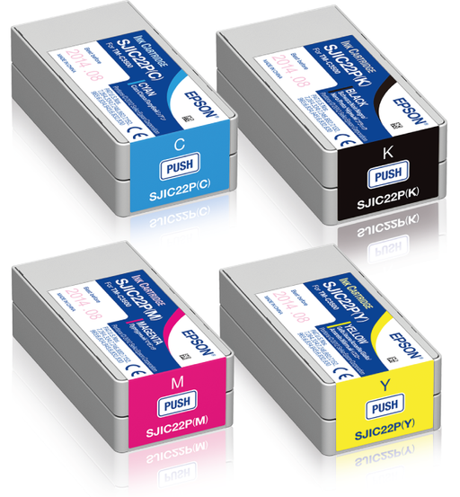 Epson ColorWorks C3500 Ink Cartridge Set CMYK