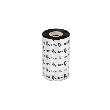 A roll of black adhesive tape with a white backing, printed repeatedly with the text '3200' and a small leaf logo, shown on a plain white background.