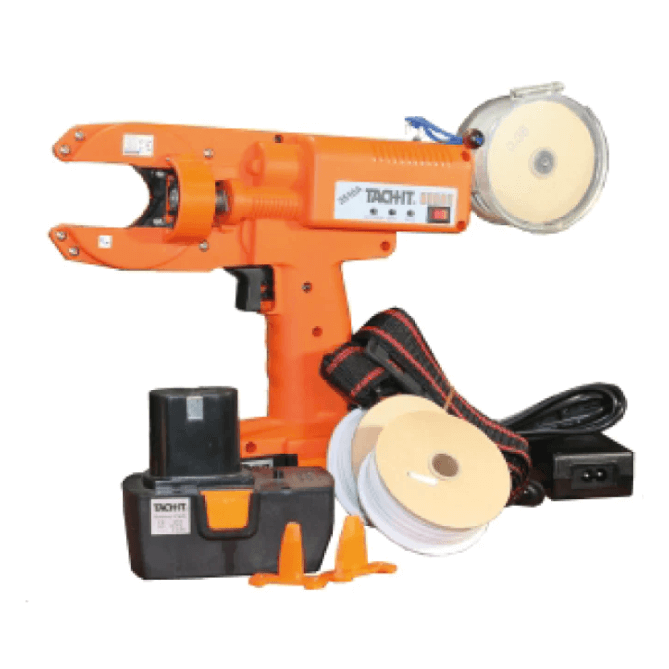 The Tach-It 3510A hand-held twist tie machine is lightweight, portable and ideal for agriculture, floristry, packaging, and more. Ties items up to 35mm diameter, reduces strain injuries, and offers all-day productivity with easy operation and tool-free ribbon changes.