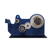 4163 is a heavy-duty double-sided tape dispenser with a weighted base, adjustable brake, corrugated blade, and gear-driven rewind system. Ideal for industrial, assembly, and packaging use. Suitable for tape up to 50mm wide.