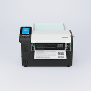 Toshiba label printer on a white background