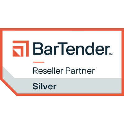 BarTender Reseller Partner Silver badge on a white background