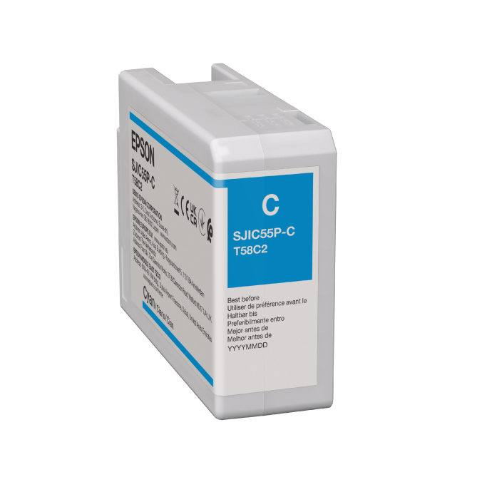 C13T58C240 - Epson ColorWorks D6000 & D6500 Ink Cartridge Cyan
