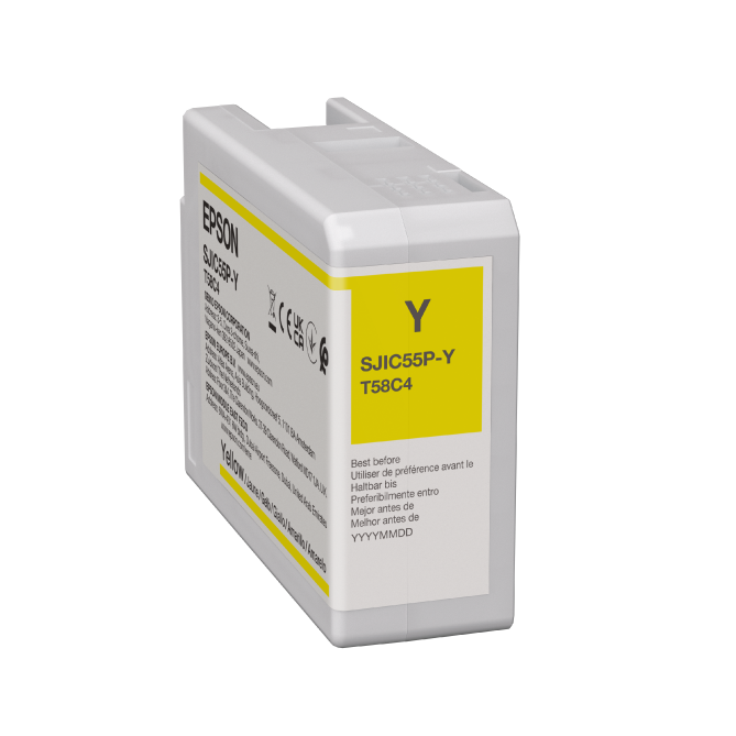 C13T58C440 - Epson ColorWorks D6000 & D6500 Ink Cartridge Yellow