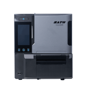 A modern desktop 3D printer, model CL4-SXR by NATO, shown from a front-facing perspective against a solid white background. The device features a dark gray and black color scheme with a digital touch screen on the left side and the NATO brand logo on the right.