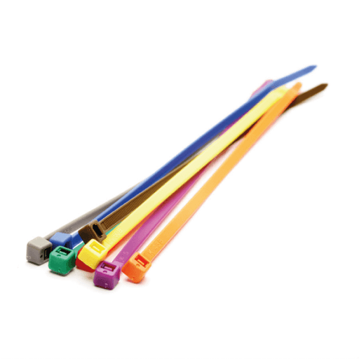 Discover our wide range of durable nylon cable ties, available in multiple sizes, colours and strengths. Ideal for bundling, bag sealing, tagging and more. Easy to use, UV-resistant black ties suitable for outdoor use. Supplied in packs of 100, unbranded.