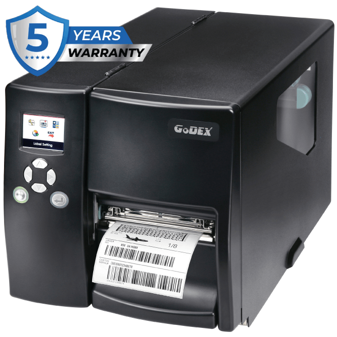 Enhance your operations with the EZ2250i Series Industrial Barcode Printer. Built for high-volume applications, it features an all-metal design, colour TFT LCD, USB host, and automatic ribbon adjustment. Enjoy robust performance and a 5-year warranty. Order now for unmatched reliability and efficiency.
