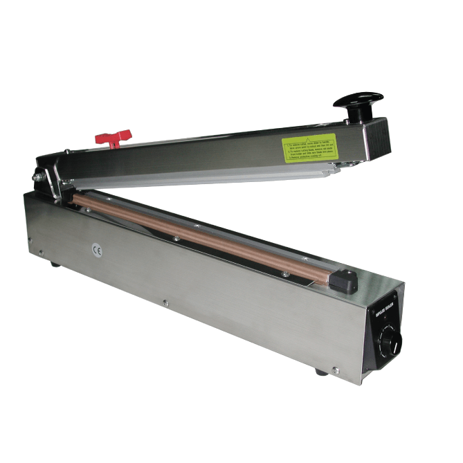 Discover our stainless steel KFC manual table top heat sealers – ideal for food and pharmaceutical industries. Durable, easy to clean, and perfect for clean room or wet environments. Creates a reliable 2mm seal on PE, PVC, PVA, and nylon bags. Efficient, hygienic, and cost-effective.