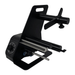 Black metal tool or device on a white background