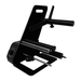 Black metal tool or device on a white background