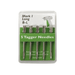 Pack of five tagger needles with a clear plastic case on a white background