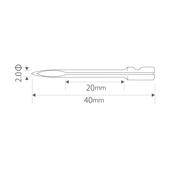 Toska Bano'k N‑L Spare Needles – Dimensions