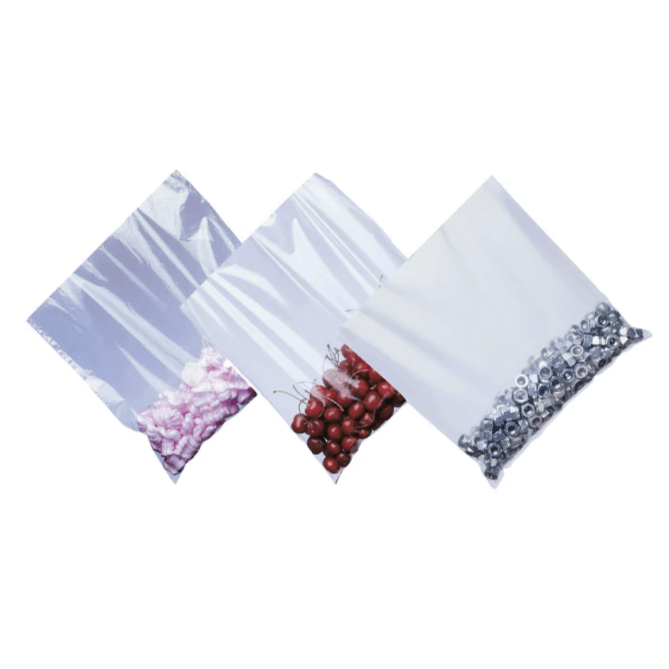 Shop clear polythene bags with a single short edge opening. Ideal for industrial and commercial use, these strong, durable bags offer excellent clarity and reliable protection for heavy or bulky items. Available in a range of sizes.