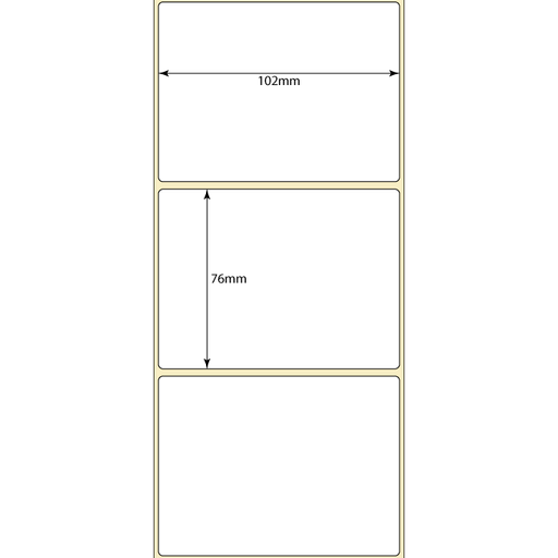 Dimensions of a rectangular object with measurements in millimeters.