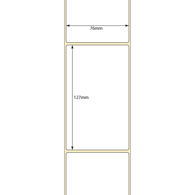 Dimensions of a rectangular object with measurements in millimeters.