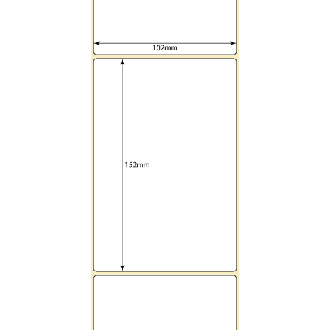 Dimensions of a rectangular object with measurements in millimeters