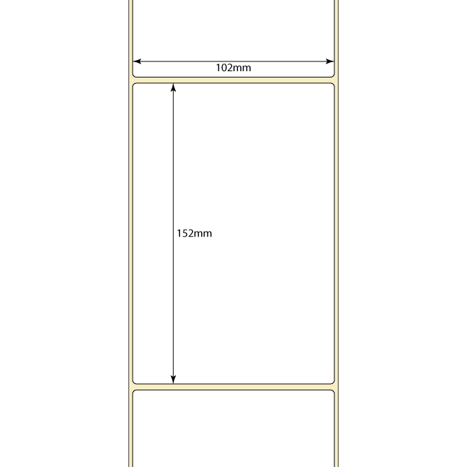 Dimensions of a rectangular object with measurements in millimeters