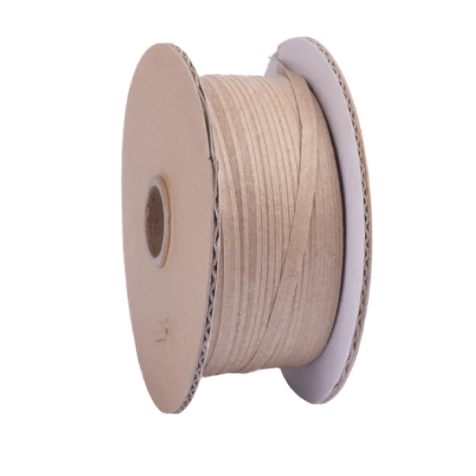 Eco-friendly 4mm x 70m biodegradable paper twist tie roll for use with Tach-It 3510 & 3510A machines. Reusable, non-adhesive, and product-safe. Supplied in boxes of 5 spools. Ideal for sustainable packaging and repeated closures without residue.