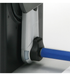 The GoDEX T10 rewinder has an idler arm that can be positioned to rewind labels from either side of the printer. Depending on the user’s requirements, the T10 can rewind "inside or outside" label rolls.