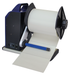 The GoDEX T20 rewinder has an idler arm that can be positioned to rewind labels from either side of the printer. Depending on the user’s requirements, the T20 can rewind "inside or outside" label rolls.