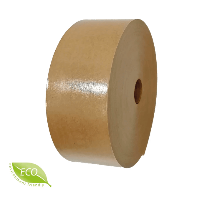 Choose our eco-friendly wet tape for reliable, water-activated sealing. Perfect for light or heavy packages, with optional reinforced thread for added strength. A sustainable alternative to plastic tape—strong, secure, and simple to use.