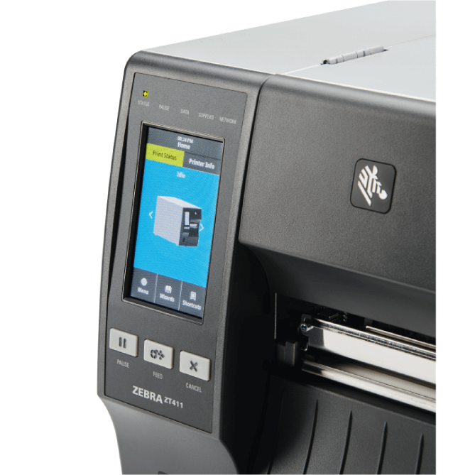 Discover the versatile ZT411 industrial printer, perfect for diverse applications with print widths up to 4 inches (104 mm). Easily upgrade with field-installable connectivity, media handling, and RFID options. Available in 203, 300, and 600 dpi, the ZT411 is designed to evolve with your business needs.