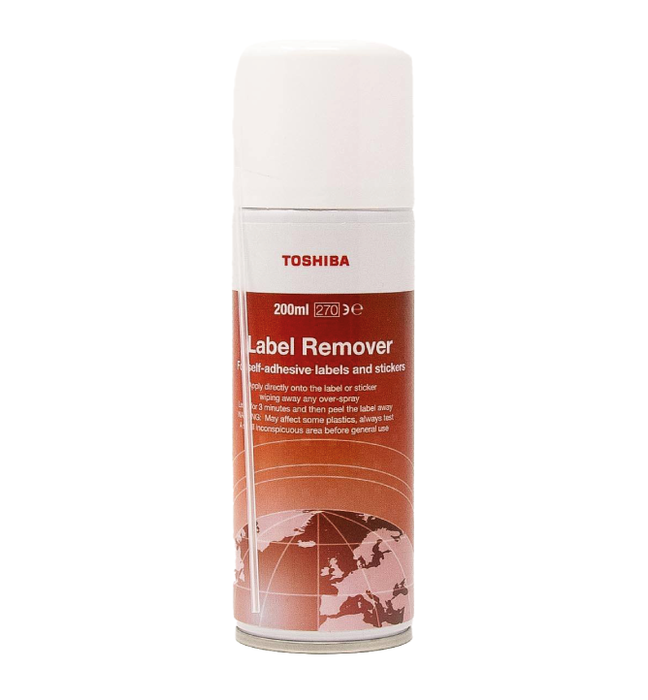 Label remover Removes labels and dissolves adhesive, 200ml can.