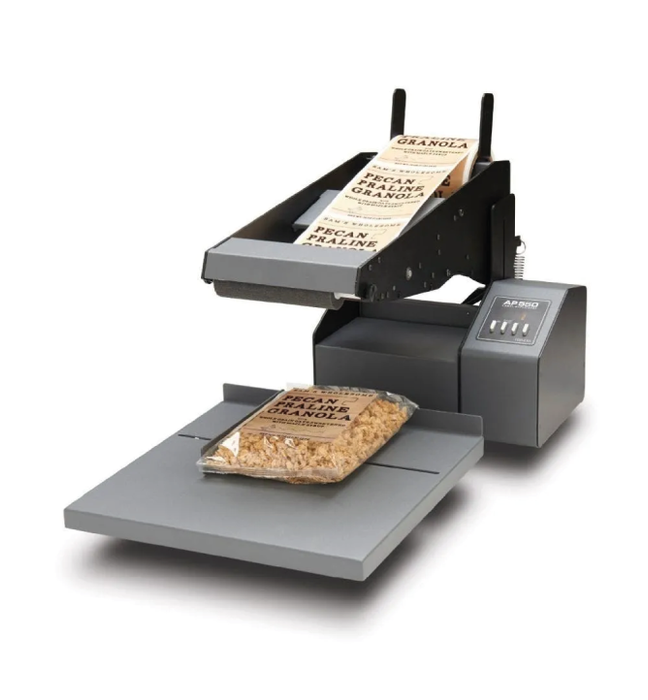 Primera's AP550 is a semi-automatic label applicator that makes it fast and easy to precisely apply product and identification labels onto a wide range of flat surfaces such as rectangular or tapered bottles, boxes, packages, bags, pouches, lids, tins, and much more.