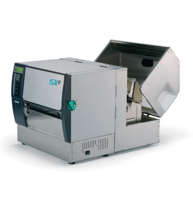 The Toshiba SX8 305dpi, 213.3mm wide printheads facilitate efficient printing of large format compliance labels.