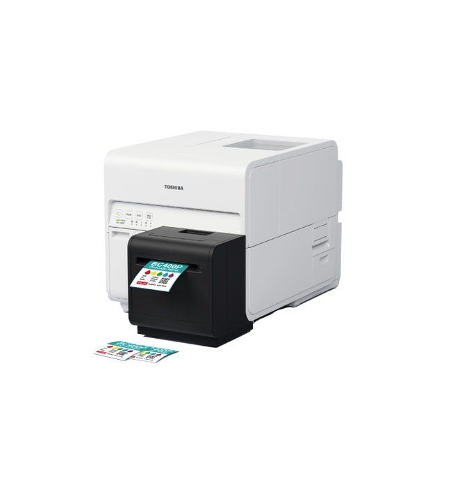 Toshiba's BC400P colour label printer provides in-house labelling production with a cost-effective and durable solution, helping you to take full control of your entire on-demand colour labelling processes.