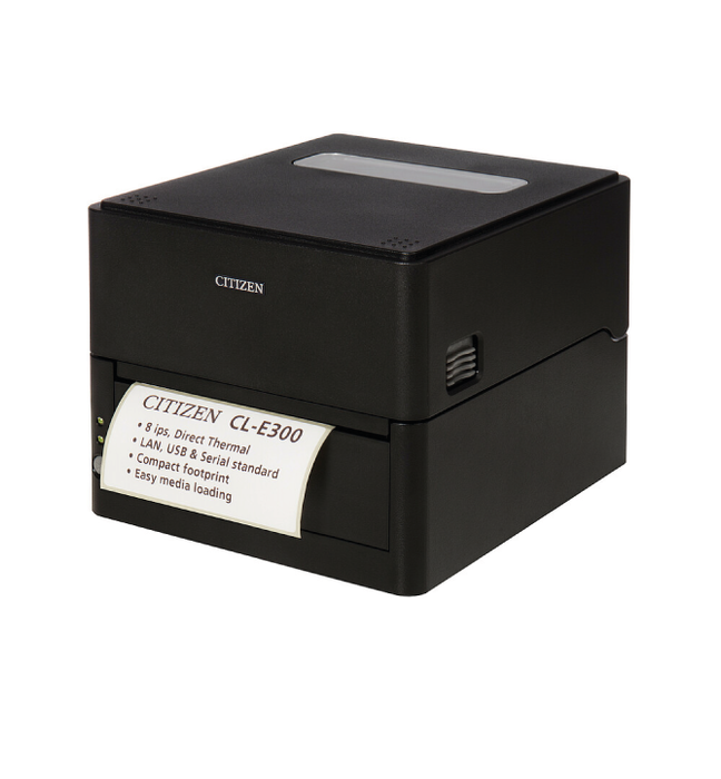 Citizen's CL-E300 is a direct thermal label printer optimised for applications in retail, logistics, courier services, pharmacies and medical.