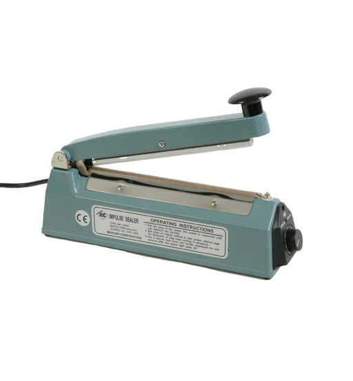 These industrial ranges of table top impulse sealers are ideal for a multitude of applications. Manufactured with a cast aluminium casing, they are designed to be robust enough for regular, industrial usage. All sealers in this range have a 1.75m power cord fitted with a standard UK plug. They operate at a temperature of 180°C regulated by an 8-setting timer. They make an excellent 2mm seal on numerous materials including PE, PVC, PP, PVA, Nylon, and all other heat-sealable products.