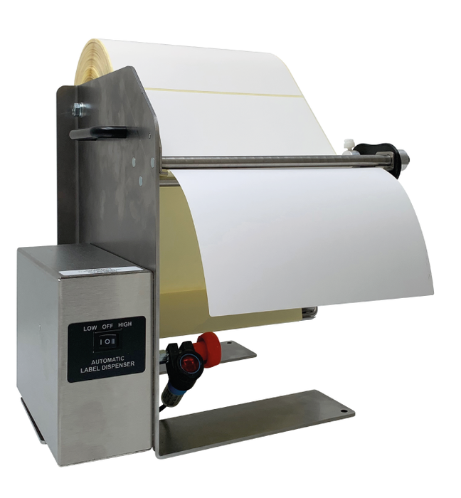 The LD-300-RS-SS employs a peel-and-present design incorporating the latest opto-electronic technology to efficiently dispense individual labels.