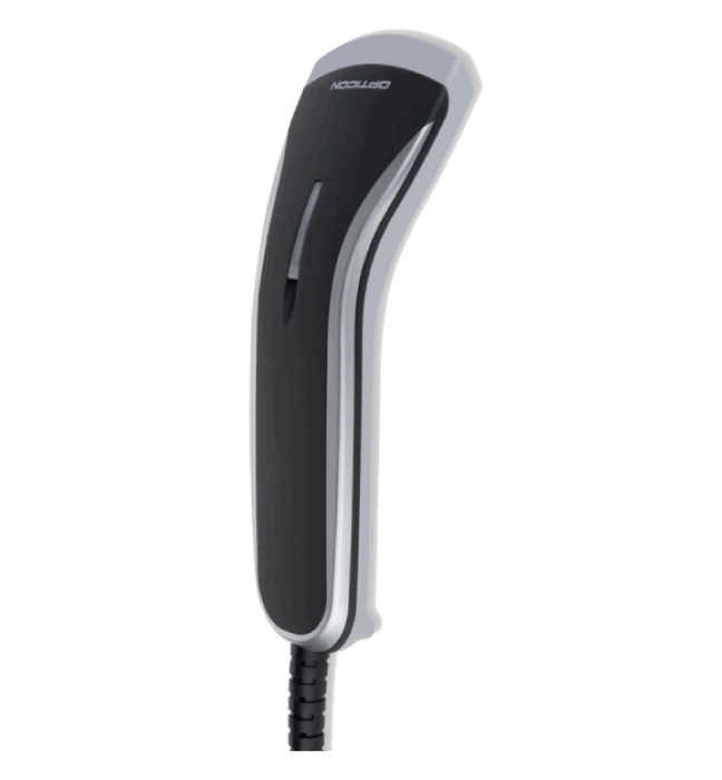 The OPR-2001 is a slim handheld scanner that is designed to provide a smooth scanning experience while looking modern on every counter. With a powerful engine, this handheld scanner can perform up to 100 scans per second and can even read accurately if the barcodes are low contrast. The complementary stand can provide a hands-free scanning option, free up the hands for other tasks.