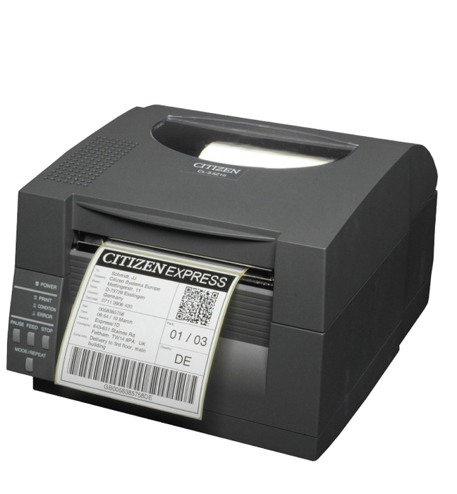 The Citizen CL-S521II offers a reliable, easily integrated industrial desktop printing solution.  These units are supplied as standard with on-board ZPL® and Datamax® emulations plus BASIC Interpreter programming support, offering maximum flexibility and easy compatibility with other applications.