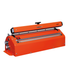Heavy duty impulse heat sealer with integral cutter, locking sealing bar and remote actuation option