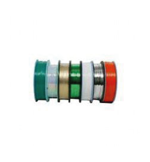 The decorative range of twist tie ribbons come as a 4mm x 1000m roll of metallic foil coated tie with one metal core. Gold braided ribbons come as 4mm x 400m rolls. The ribbon can be used in conjunction with most twist-tie machines.